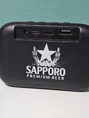 Sapporo Premium Beer Branded Bluetooth Mini Speaker Promotional - Black